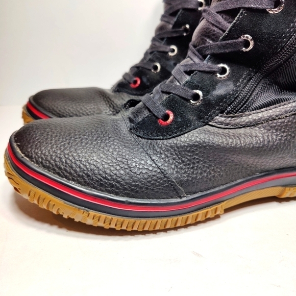 Pajar Canada trooper Waterproof Winter Fur Lined Black Red Men's Boot Sz 11-11.5 - Picture 4 of 11